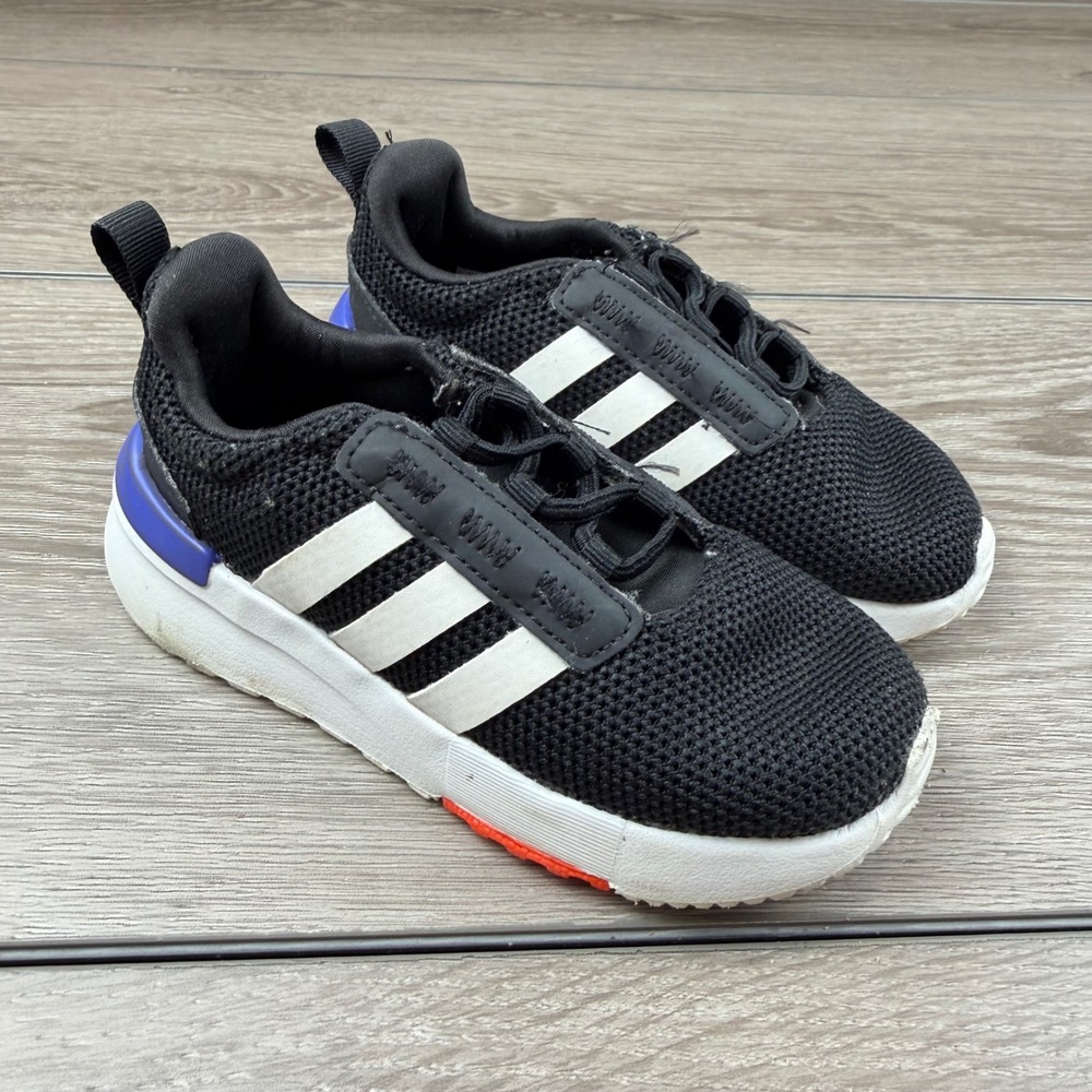 Adidas Kids Racer TR21 Primegreen Sneakers Black White H04229 Size 8K